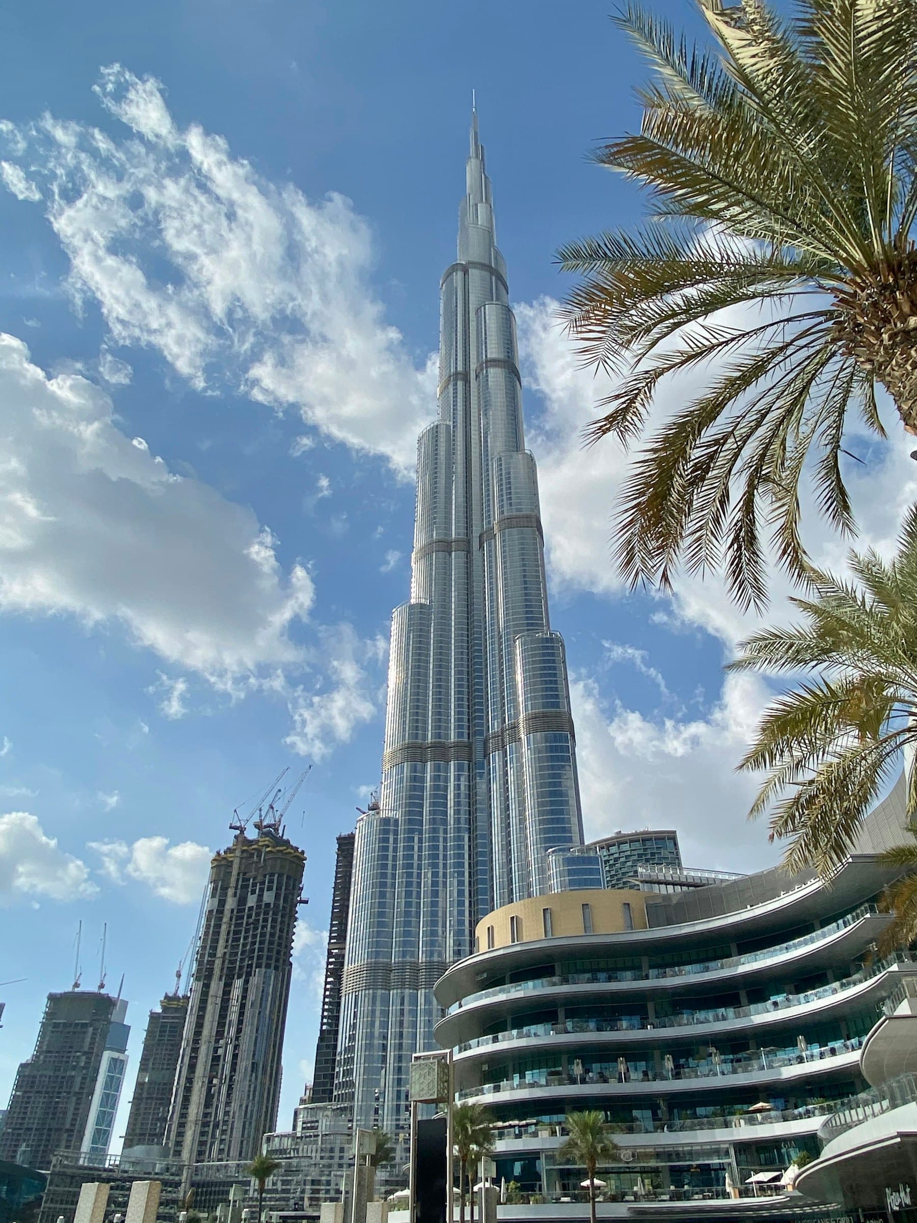 Burj Khalifa rising above Downtown Dubai